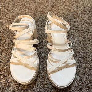 ASOS Cream Strappy Heels